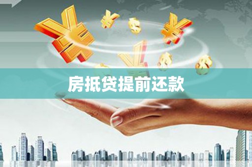 冀州房抵贷提前还款