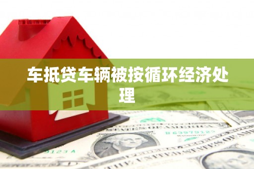 永新车抵贷车辆被按循环经济处理
